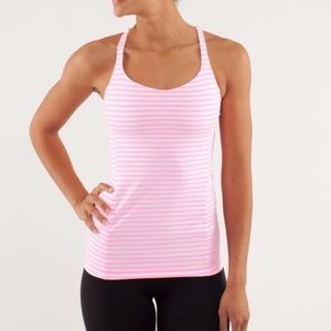 Lululemon free to be stripe top sz 10 EUC